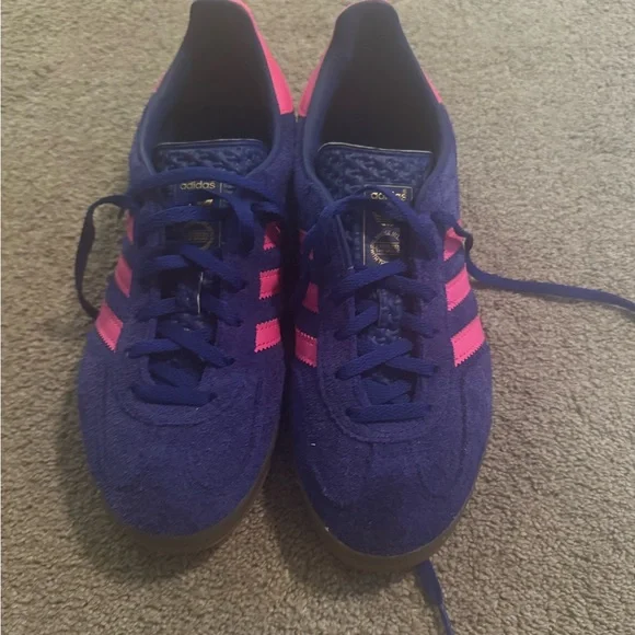 Adidas Gazelle Indoor Lucid Blue with Pink Accents - Picture 3 of 6